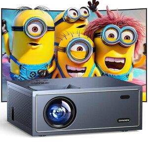 OWNKNEW �v���W�F�N�^�[ �ƒ�p 5GWIFI �Z�œ_���e Bluetooth5.3���� 4K�Ή� 1080P�l�C�e�B�u�𑜓x 13000LM ���^ 300�C���`���� ��`�␳ ����HiFi�X�s�[�J�[ 50%�Y�[���@�\ �V��݂��