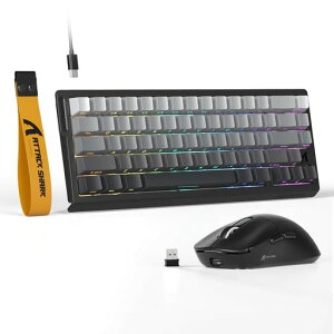 ATTACK SHARK�y X68HE & X3�z���s�b�h�g���K�[ �L�[�{�[�h �������� �L��8KHZ �Q�[�~���O �L�[�{�[�h �}�E�X�Z�b�g �����\�ȃA�N�`���G�[�V�������� RT0.01mm TKL �R���p�N�g66�L�[ �Q�[�~���O�p PB�c