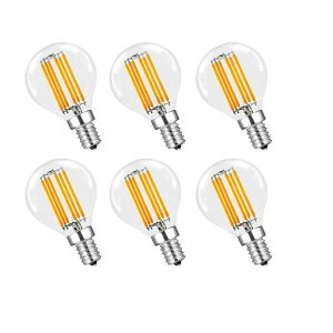 KY LEE LED�d�� G45 E14���� 6W 60W�`���� �d���F����2700K �L�z���^�C�v 360�x���� �N���ALED �N���V�b�N ���g�� �V�����f���A�p 6��