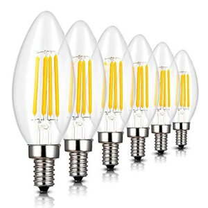 C35 �V�����f���A�d�� 40W�`���� E17���� LED �G���W���d�� �X�C�^ 4W �t�B�������g LED�d�� E17 40w �d���F 2700k 400lm C35 �N���A�^�C�v ������Ή� (6����)