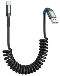 SUNGUY �R�C����USB C�P�[�u�� 1�p�b�N 1.5M�y�����L�k����:0.4~1M�zUSB-A - USB-C �f�[�^�P�[�u�� Android Auto�ACarPlay�AiPhone 17/16/15�V���[�Y�AGalaxy S24