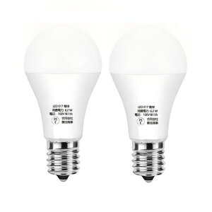 E17LED�d�� E17���� �������a17mm 60W�` 2�� 740lm �����F 6000K �񒲌��^ �L�z���^�C�v �����F�� PSE�F�؍ς� �����Ή� ���^�d��