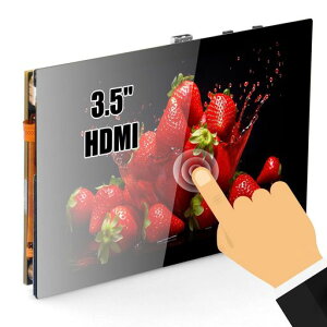 OSOYOO 3.5�C���` �Ód�e�ʎ��^�b�`�X�N���[��HDMI�f�B�X�v���C Raspberry Pi 5�A4�A3���f��A�AB�p PC�Ȃǔėp