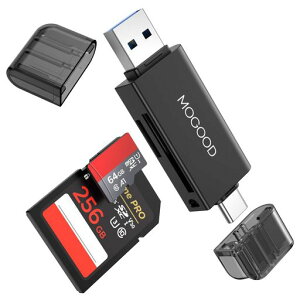 MOGOOD SD�J�[�h���[�_�[ USB 3.0�������J�[�h���[�_�[ Micro SD�A�_�v�^�[�_�u���R�l�N�^ Type A/Type C ���� SDXC�ASDHC�ASD�AMMC�ARS-MMC�AMicro SDXC�AMicro SD�AMicro