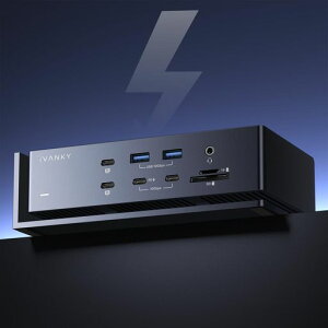 iVANKY FusionDock Max 1 20-in-2 Thunderbolt 4 �h�b�L���O�X�e�[�V���� �f���A�� TB4 �`�b�v����