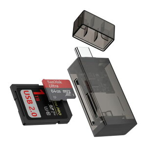 Vedfoad SD�J�[�h���[�_�[ Type-C 2in1 �������J�[�h���[�_�[ OTG�@�\ �o���������]�� �ݒ�s�v �}�C�N��SD���[�_�[ �ʐ^/�r�f�I/�t�@�C�� TF/SD�J�[�h�Ή�
