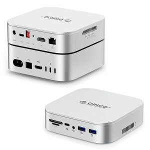 ORICO 10in1 Mac Mini M4/M4 Pro ��p �h�b�L���O�X�e�[�V���� �f���A��M.2 RAID�@�\���� NVMe/SATA���Ή� �O�t��SSD�P�[�X 4K@60Hz HDMI 10Gbps�����]�� RJ45�L��LAN PD60W���d