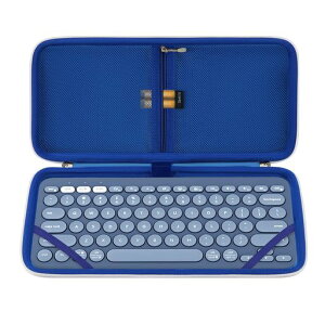 Geekria �L�[�{�[�h�L�������O�P�[�X ���^�R���p�N�g�L�[�{�[�h�p�n�[�h�V�F���ی�g���x���o�b�O ���W�N�[�� Logicool K380, Logicool Pebble Keys 2 K380s�ɑΉ� (�u���[�x���[)
