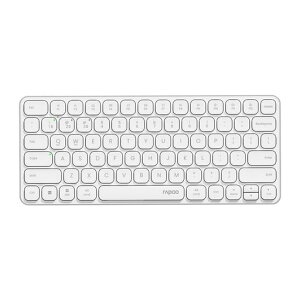 RAPOO E9050L ���C�����X �L�[�{�[�h Bluetooth �}���`�f�o�C�X ���� US�z�� 78�L�[ �����^ USB-C�[�d�� �R���p�N�g �É��L�[�{�[�h 4�̃f�o�C�X�ڑ��\ ���[�v���t�@�C��