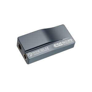 HiFiGo ROSESELSA RS9039 �|�[�^�u�� DAC �A���v�AES9039Q2M �`�b�v�� DSD256 �𓋍ڂ��� 3.5mm ����� 4.4mm �o�͗p�w�b�h�t�H���A���v (Type-C+ ���C�g�j���O�P�[�u��)