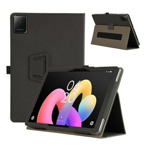 TCL TAB 10 Gen4/TCL TAB 10L Gen4 �p �P�[�X �J�o�[ KONXISA �^�u���b�g 10.1�C���` PU���U�[�f�� ���C�z�� �y���}�����t�� �u���P�b�g�@�\ �ω��� �Ϗ� �ϏՌ� �S�ʕی�J�o�[(�u���b�N)