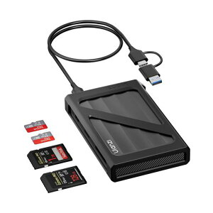 Ulanzi DC04 �J�[�h���[�_�[ �^�C�vC & USB 3.0 4in1 3�������ǂݎ�� �������]�� SD�ETF(microSD)�ECFexpress Type A/B�Ή� USB3.2 Gen2 10Gbps �h���C�o�s�v OTG�@�\����