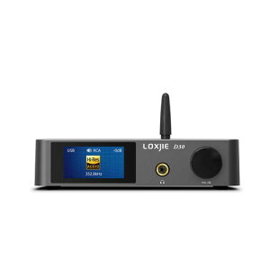 LOXJIE D30 2024 DA�R���o�[�^�[ & �w�b�h�z���A���v ��̌^ �uES9039Q2M�vDAC����/Bluetooth 5.1�Ή�/ MQA�E�n�C���]�EDSD�����Ή�/�����\�w�b�h�z���A���v�t�� �� ���� OTG USB DAC
