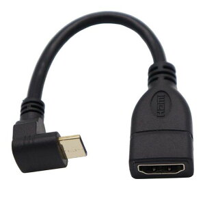 ViViSun�n�C�X�s�[�hmini HDMI(�I�X)to HDMI(���X)�ϊ��P�[�u�� -HDMI�^�C�vC(mini)�I�X �㉺���E90°L�^ �����b�L�R�l�N�^���� �����f�[�^�`�� (0.15m��,��L)