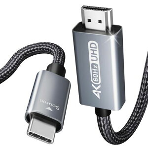 BENFEI USB TYPE C HDMI �ϊ��P�[�u�� 0.9M �A���~�V�F���A�i�C�����u���C�h �y4K@60HZ UHD�f���o�́zTHUNDERBOLT 3/4 �݊� IPHONE 15 PRO/MAX, MACBOOK PRO/AIR 2023,
