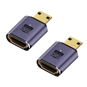 Mini HDTV to 8K�ϊ��A�_�v�^ �v���O�A���h�v���C 8K@60Hz hdmi�����A�_�v�^UHD2.1�R���p�N�g 2��