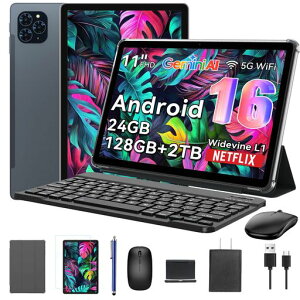 �yAndroid16 �^�u���b�g 11�C���` �V�o��zTABWEE T90 �^�u���b�g �A���h���C�h16�A24GB+128GB+2TB�g���A1920*1200 FHD���ʁA WidevineL1 Netflix�Ή� ��F�� �A8�R�ACPU