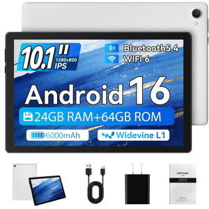 �^�u���b�g - FancyDay Android16 �^�u���b�g 10�C���` 24GB+64GB+1TB�g�� WiFi6&Bluetooth5.4�Ή� �����\CPU 1280*800��� 6000mAh Widevine L1 GMS�F��