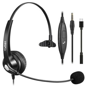 Callez 3.5mm�g�ѓd�b�p�w�b�h�Z�b�g �m�C�Y�L�����Z�����O�}�C�N�t��PC�p�w�b�h�z�� iPhone�APC�A�X�}�[�g�t�H���AiPad�A���b�v�g�b�v�ɑΉ� Web��c�ASkype�A�Ɩ��p�A�ݑ�Ζ��A�I�����C�����c
