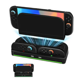 Switch2�p ��p�t�@�� �y�V�o��2��� -��p&Joy con2�[�d�g�p�\�zTomistan�X�C�b�` 2 ��p Switch 2�p�W���C�R���[�d�X�^���h �n�C�p���[ �r�M Switch2�p �⊴ ��@ �É� �r�M�p ��p�N�[���[ ���ʁc