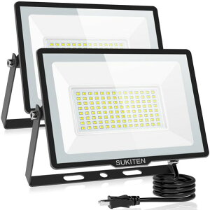 �y���ق̖��邳�E�ȓd�́zSUKITEN ������ led ���O ��Ɠ� 150W 2�Z�b�g 20000���[���� 100V �ɔ��^ IP66�h�� 6500K �����F ���P�x �����M 120°�L�p ������led���C�g ��ԍ�� �H������ �H���p���C�g�c
