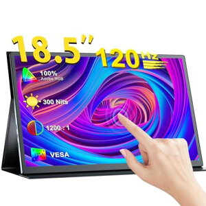 EVICIV ���o�C�����j�^�[ 18.5�C���` 120Hz �^�b�`�p�l�� 10�_�}���`�^�b�` �ی�J�o�[�t�� ���o�C���f�B�X�v���C FHD 1920x1080 100% sRGB �L�F�� ���^ �|�[�^�u�����j�^�[ ���� IPS �t���p�l�� �����c