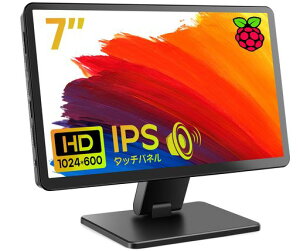 ROADOM 7�C���` Raspberry Pi�p���j�^�[ �P�[�X�t�� IPS�p�l�� 1024X600 �^�b�`���j�^�[ 178°�S���� ���o�C�����j�^�[ �X�s�[�J�[���� ���^���j�^�[ ���b�v�g�b�v/PC/Raspberry Pi 4/3/2/1 Xbox