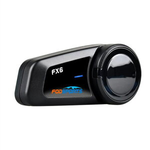 FODSPORTS �o�C�N �C���J�� FX6 �o�C�N�p�C���J�� 6�l�����ʘb HIFI���� FM�t�� �ʐM�������A 1000m�ʐM���� ���C���J���Ɛڑ��\ �m�C�Y�L�����Z��20H�A���g�p�\ Bluetooth�C���J�� Siri�����Ή� �c
