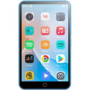 MP3�v���[���[ ���R�ɃA�v���𓱓� 8�R�A Android9.0 4�C���` 80GB WiFi Bluetooth ���� 16GB���� 64GB�J�[�h�t�� ���y�����\ Mp4 ����Đ� 1080P ���{��L�[�{�[�h�Ή� �y��