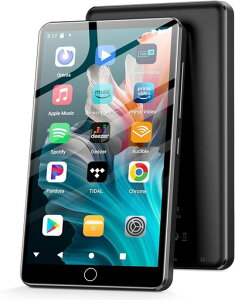 4�C���` MP3�v���[���[ 3GB RAM+16GB ROM Android 13 mp3�v���[���[ Bluetooth WiFi���� 2000mAh�o�b�e���[ APP�_�E�����[�h�\ ����Đ� �^�� FM���W�I �ԍ�Bluetooth�Ή� �u���b�N