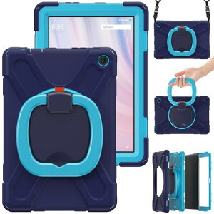 �yLIHOULAI�zAmazon Fire HD 10 �C���`�^�u���b�g�p�̕ی�P�[�X �O�d�\�� �h�� �h�o �h�U �J�o�[ 360�x��]�\ �l�b�N�X�g���b�v�t (�l�C�r�[)