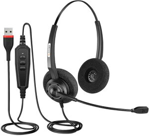 Arama �w�b�h�Z�b�g USB �}�C�N�t�� PC�p�w�b�h�z�� �~���[�g�\ �m�C�Y�L�����Z�����O Skype�AWeb��c�p�A�ݑ�Ζ��A�Ɩ��p�A�I�t�B�X�A�R�[���Z���^�[�ɓK�p �����K �L��PC�p�w�b�h�z�� (�c
