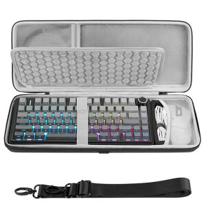 Geekria 75% 84�� �L�[�{�[�h�ƃ}�E�X �R���{ �L�������O�P�[�X AULA F75 Pro / F75, Keychron K2 Version 2/ K2/ Q1/ V1, ASUS ROG Azoth 75%, Redragon K673