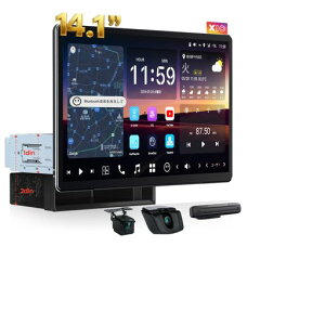 [14.1�C���`���� ] ATOTOZONE AI Android �J�[�i�r�A1DIN&2DIN�Ή��J�[�I�[�f�B�I�A8G+128G�A2�J���������^��Ή��EAI�r�W�����A�����[�g�E���C�u�r���[ �A4G LTE�E�N���E�hSIM�A���C�����XCarPlay &