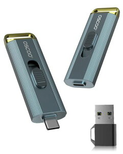 OSCOO 1TB �O�t��SSD ? �ő�2100MB/s�A��4K 60fps ProRes�ɑΉ�|USB������ �^�C�vC�AUSB 3.2 Gen2�|�[�^�u��SSD�A�f���A��USB-C & USB-A�A�_�v�^�[�t��|���g���N�^�u���f�U�C��|iPhone