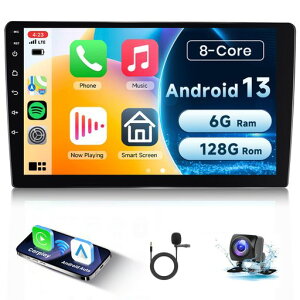 Hodozzy 6 GB + 128 GB �A���h���C�h�J�[ ���W�I 2 Din Carplay Android Auto 2 Din�A10.1 �C���` �^�b�` �X�N���[�� �_�u�� Din �ԃX�e���I 8 �R�A �J�[�X�e���IGPS �i�r�Q�[�V����