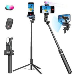 AOCHUAN M2PRO �X�}�[�g�t�H���p�W���o���X�^�r���C�U�[ 2���X�^�r���C�U�[ APP�t�F�C�X�g���b�L���O�Ȃ� 4�C��1 �g�ѓd�b�O�r iPhone&Android�p�X�^�r���C�U�[ 108cm�������b�h(M2PRO��)