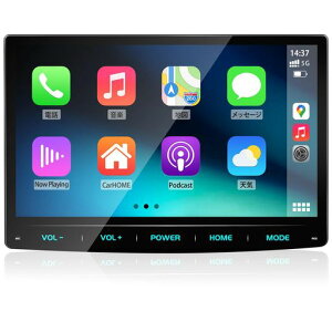 KASUVAR10.1�C���`���ʍ�����QLED�t���p�l���̗p2DIN�f�B�X�v���J�[�I�[�f�B�I1280x800P���𑜁y���C�����X�L��CarPlay/Android