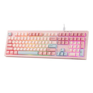 MechLands AULA S102 �����u�����L�[�{�[�h �e���L�[�t�� �É��݌v �Q�[�~���O�L�[�{�[�h 100%�t���T�C�Y���C�A�E�g USB-C�L���ڑ� RGB�o�b�N���C�g���� �N���[�~�[�V���R���\�� PC�Q�[��/�I�t�B�c