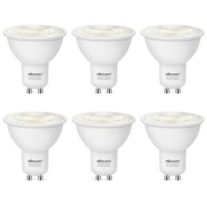 DICUNO LED�d�� GU10���� ���F 50W�`�n���Q������ 5W LED�X�|�b�g���C�g 500LM 4000K �L�p ���P�x �ȃG�l AC100V �������Ή� 6��
