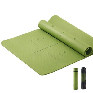 YUREN ���K�}�b�g ���L90 x 190cm TPE�f�� ���� 10mm �K�C�h���C���t�� ����~�� yoga mat