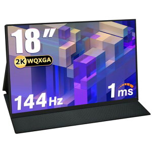 Acouto 2K ���o�C�����j�^�[ 18�C���` 144Hz�������� 1ms�Q�[�~���O���j�^�[ HDR���[�h ���o�C���f�B�X�v���C WQXGA ������16:10 USB