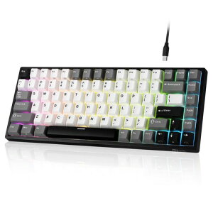 RK ROYAL KLUDGE RK84 �L�� 75% TKL RGB �z�b�g�X���b�v�Ή����J�j�J���Q�[�~���O�L�[�{�[�h�AUS QWERTY