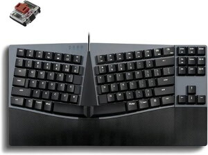 Perixx �y���b�N�X Px Ergo Mech �G���S�m�~�N�X�L�[�{�[�h ���J�j�J�� �e���L�[���X ���[�v���t�@�C�� �L���ڑ� USB Windows/Mac OS X�ƌ݊������� �u���b�N �p��z�� PERIBOARD-335 (����)