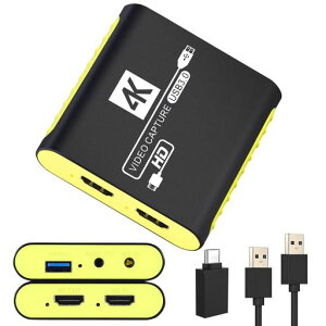 SUDTREEV �L���v�`���[�{�[�h Switch 2�Ή� USB3.0 1080P 60FPS 4K�p�X�X���[ ��x�� HDMI�L���v�`���[ Mac/Windows�Ή� �Q�[���z�M�E�^��p
