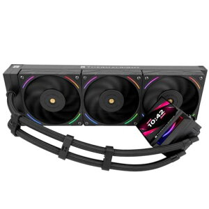 Thermalright Hyper Vision 360 ARGB Black CPU AIO �N�[���[�APC 360 �d�l�E�H�[�^�[�N�[���[�V�X�e���A480x480 �𑜓x�� IPS LCD �X�N���[���AAM4/AM5 �p�BIntel