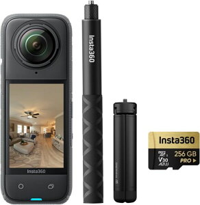 Insta360 X4-72MP 360�xHDR�ʐ^�A�W�������Y�K�[�h�A2290mAh�o�b�e���[���ځBZillow�AFloorfy�ARealsee�AKuula�A3DVista�AGoThru�AOpenSpace�ADroneDeploy�ȂǂɑΉ�