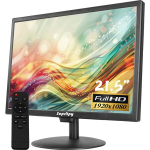 Suprlipy 21.5�C���` FHD ���^�t���f�B�X�v���C���j�^�[ �f�B�X�v���C�X�N���[�� 1920x1080 60Hz 16:9 BNC VGA HDMI AV USB���͕t�� �������E�h�X�s�[�J�[ CCTV�h�ƃJ���� DVR PC �Q�[���@�p