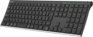 Arteck Bluetooth�L�[�{�[�h ���{��z�� �}���`�f�o�C�X �X�e�����X�X�`�[�� �t���T�C�Y�L�[�{�[�h iOS, Android, Windows�^�u���b�gPC �X�}�[�g�t�H���Ƃ̌݊������� �[�d���d�r������6�����g�p�\