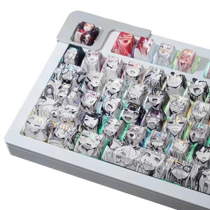 �A�j�� �L�[�L���b�v 108 PBT ���،^ OEM Cherry MX Switch���J�j�J���L�[�{�[�h keycaps (�o�b�N���C�g)